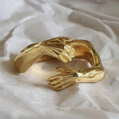 Silver-tone Hug Ring