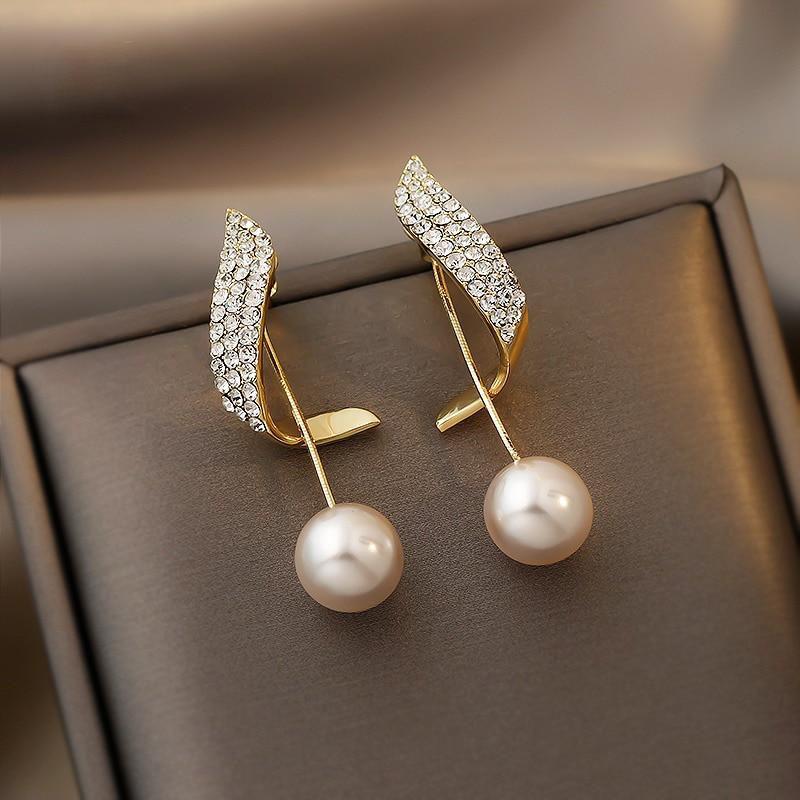 Gold-tone Bead Earrings
