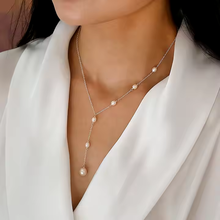 Valeria - Vintage pendant necklace with Beads