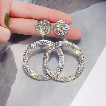 Gold-tone and Silver-Tone Cubic Zirconia Earrings