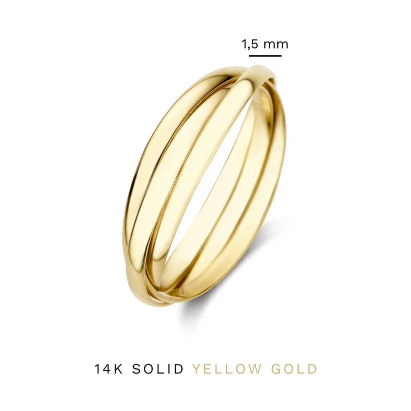 Léna Trielle Ring | Gold-tone