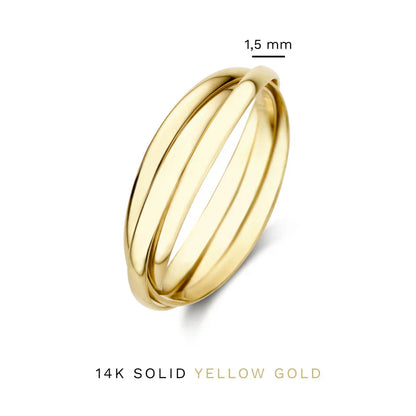 Léna Trielle Ring | Gold-tone