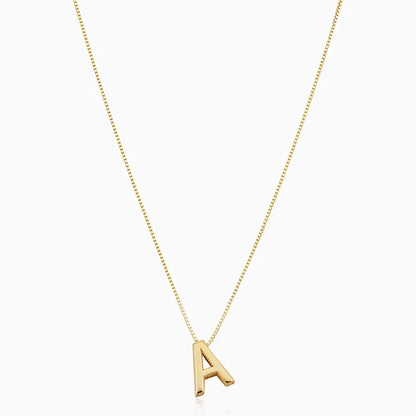 Love Letter Initial Necklace | Gold-tone