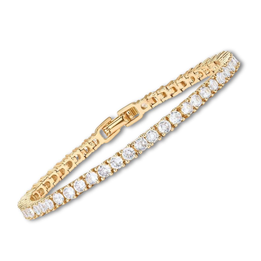 Tennis Bracelet | Gold-tone