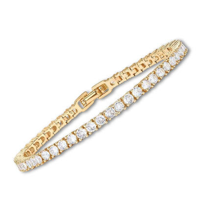 Tennis Bracelet | Gold-tone