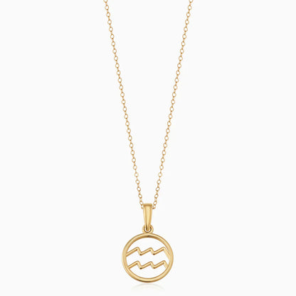 Zodiac Sign Necklace | Gold-tone