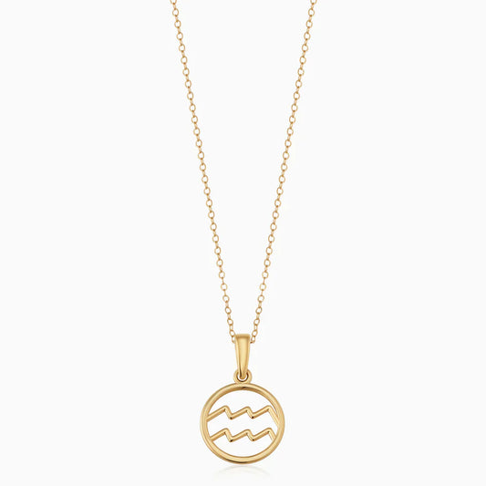 Zodiac Sign Necklace | Gold-tone