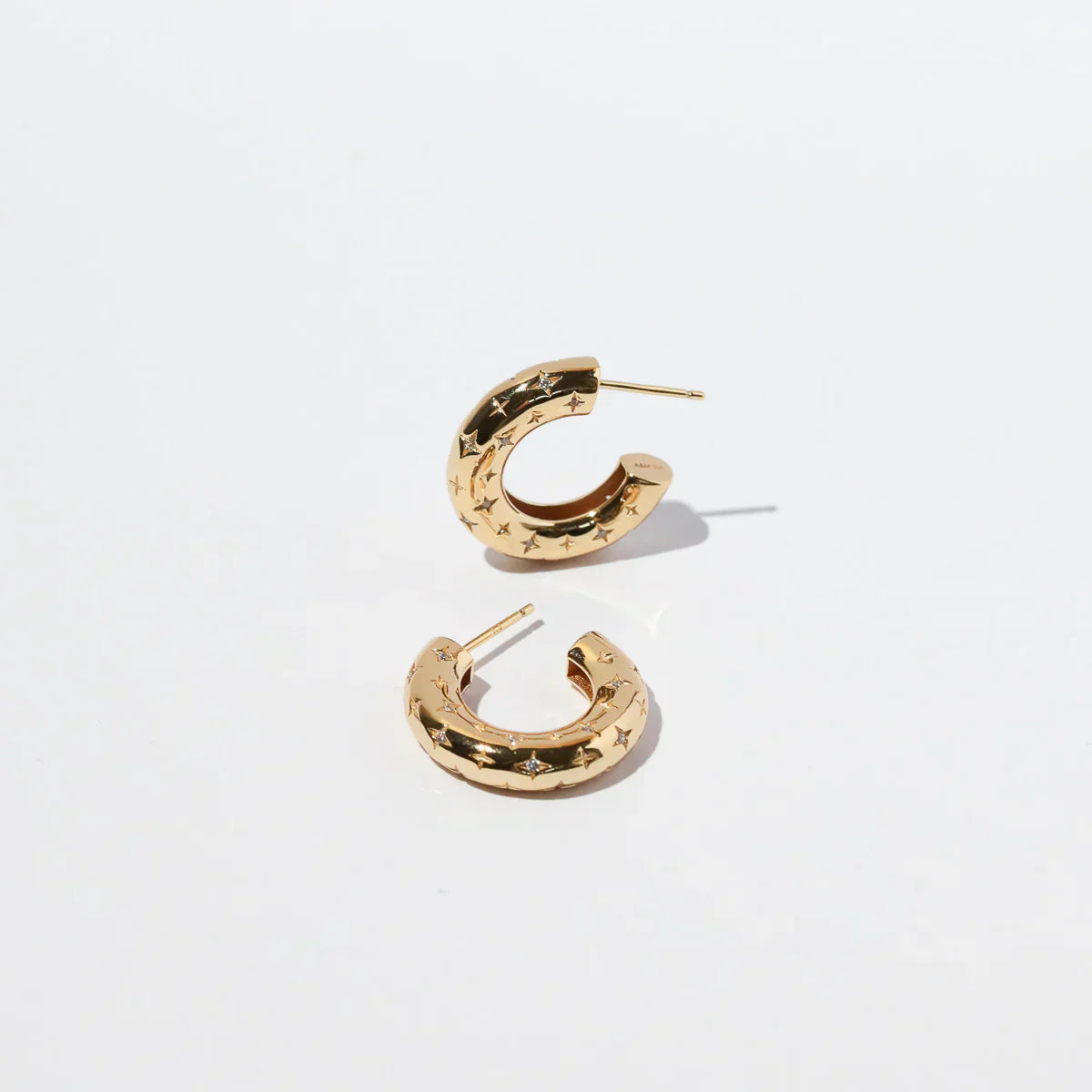 Cosmic Hoop Earrings | Gold-tone