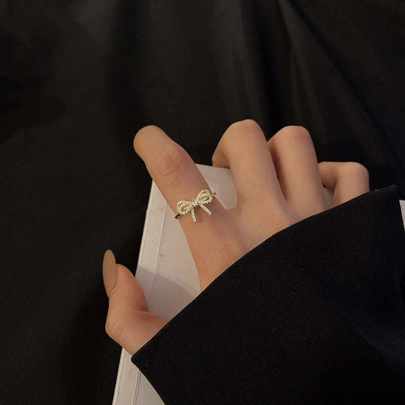 Henrietta Gold-tone Ribbon Ring
