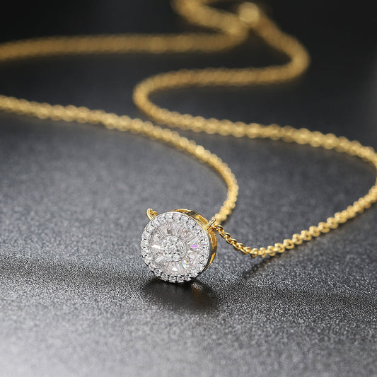 Anne-Marie Round Gold-tone Crystal Necklace