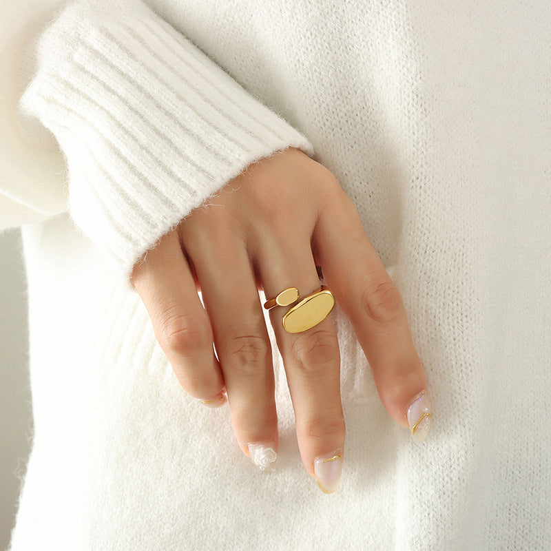Odyssey Minimalist Gold-tone Ring