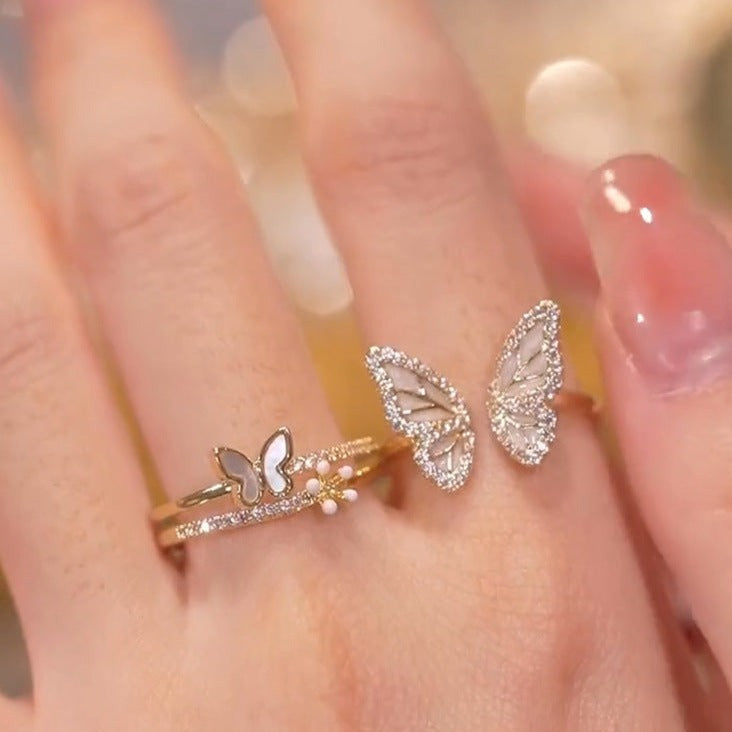 Elegant Flutter Design Twin Rings