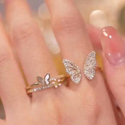Elegant Flutter Design Twin Rings