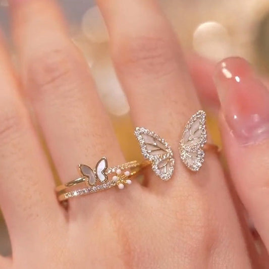 Elegant Flutter Design Twin Rings