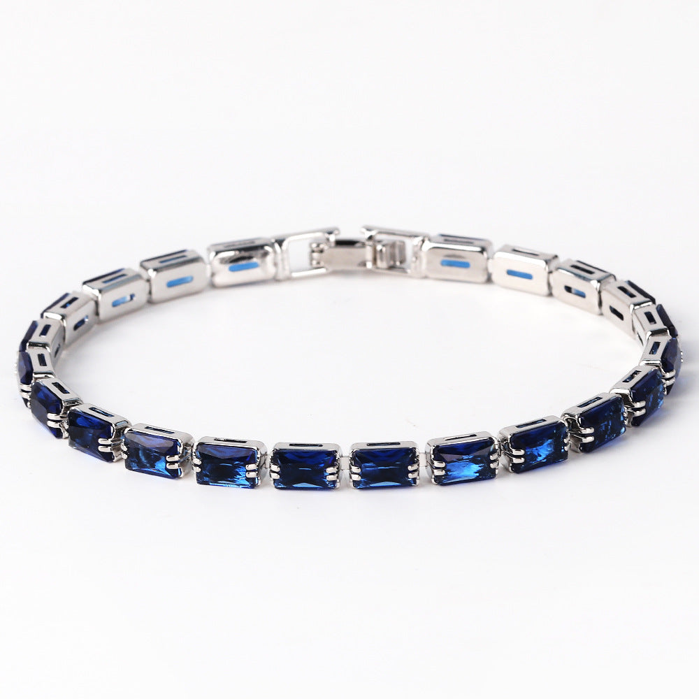 Mireda Thalindra Bracelet | White Gold-tone