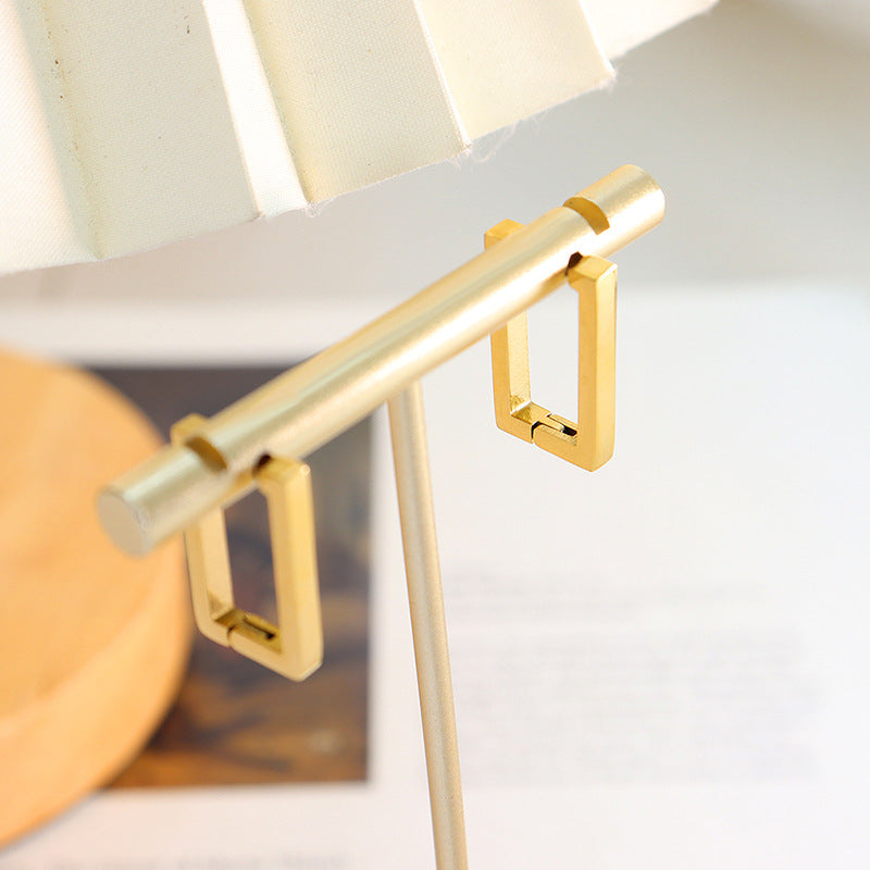 Terra Gold-tone Geometric Earrings