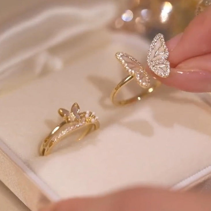 Elegant Flutter Design Twin Rings