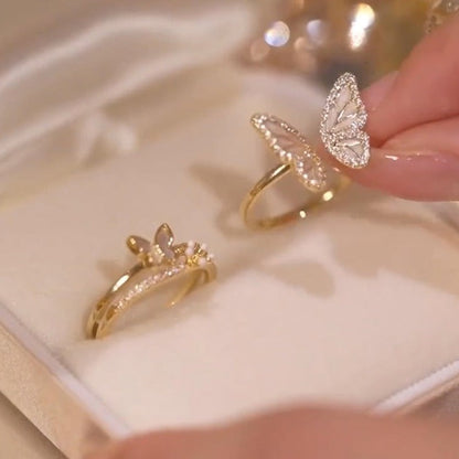 Elegant Flutter Design Twin Rings