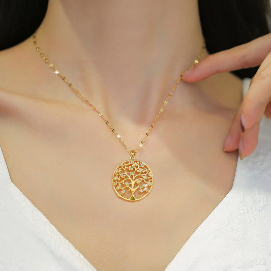 Lilia Gold-tone Tree of Life Necklace