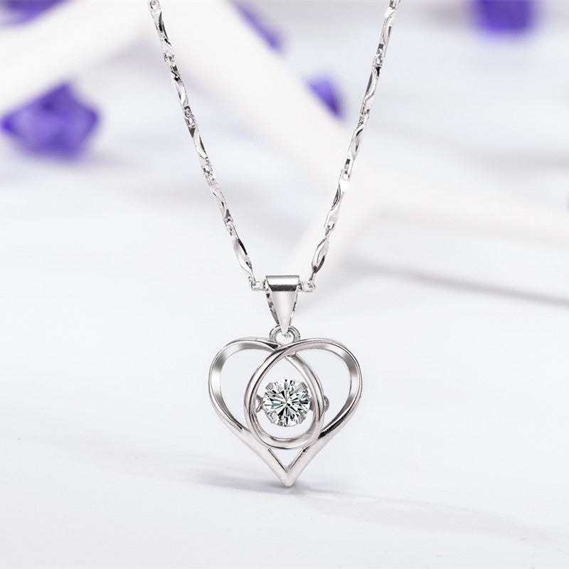Enmity Cubic Zirconia Heart Necklace