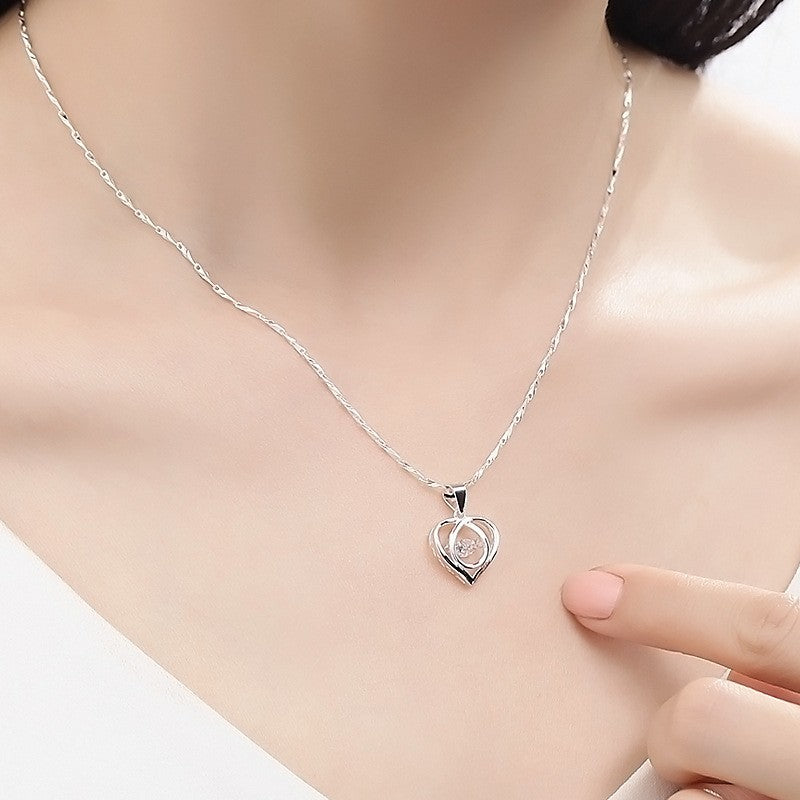 Enmity Cubic Zirconia Heart Necklace