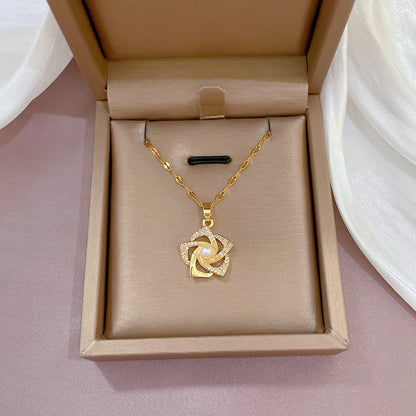 Orient Bead Flower Necklace