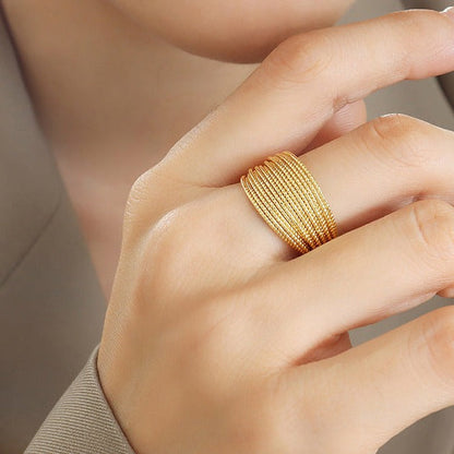 Vera Open Gold-tone Ring