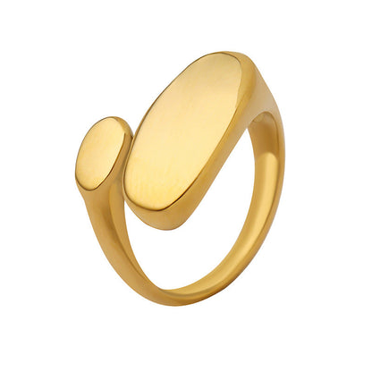 Odyssey Minimalist Gold-tone Ring