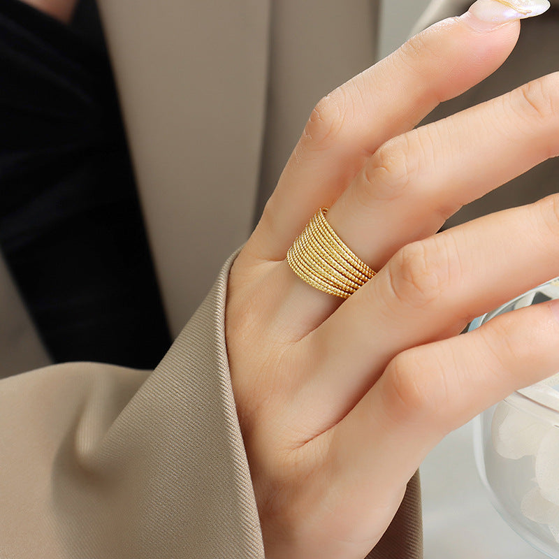 Vera Open Gold-tone Ring