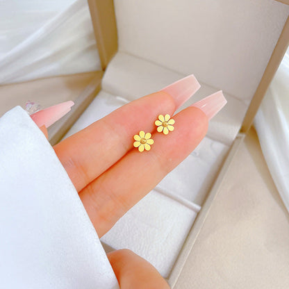 Sunflora Gold-tone Earrings
