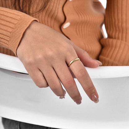 Orbit Echo Gold-tone Ring