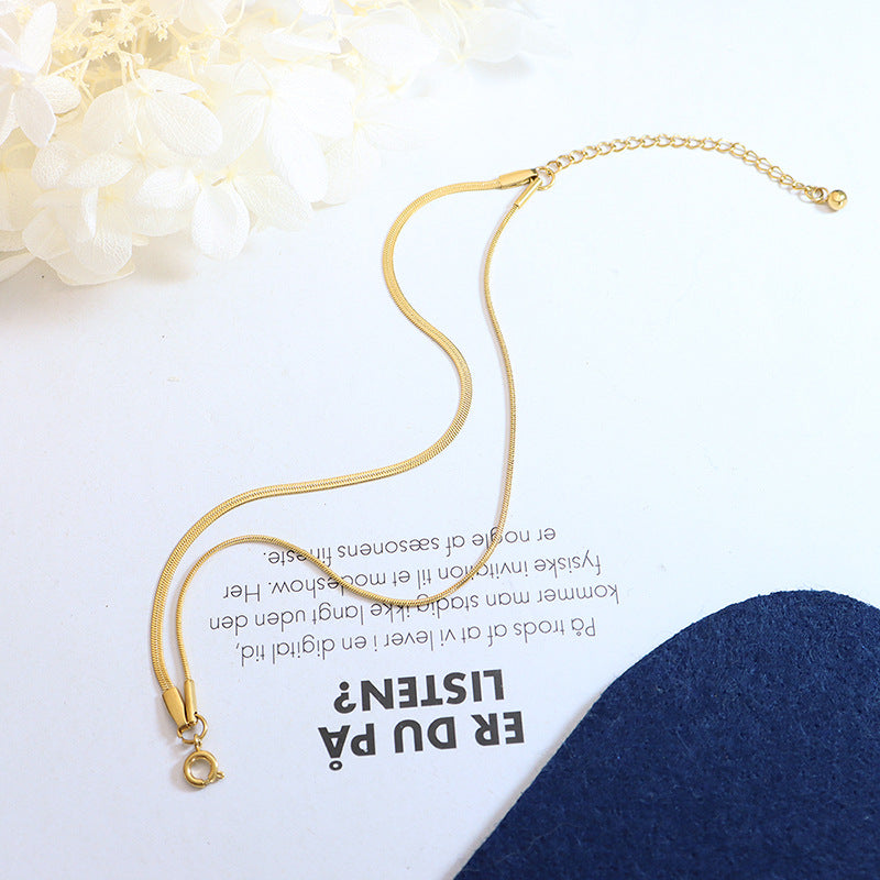 Classia Gold-tone Double Layer Bracelet