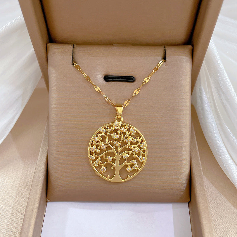 Lilia Gold-tone Tree of Life Necklace