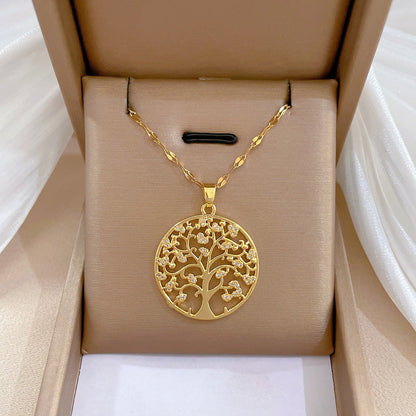 Lilia Gold-tone Tree of Life Necklace