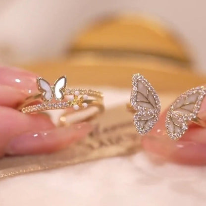 Elegant Flutter Design Twin Rings