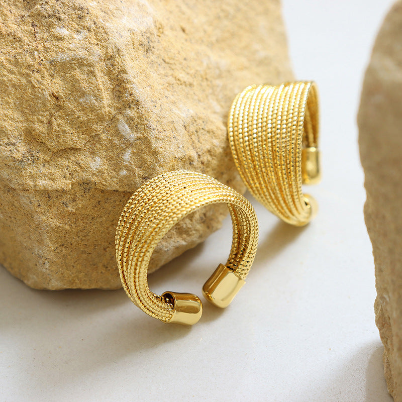Vera Open Gold-tone Ring