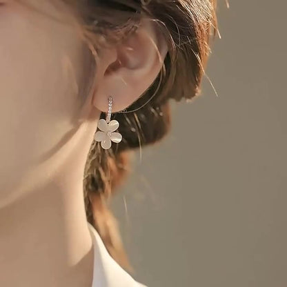 Pristine Iridescent Petal Earrings