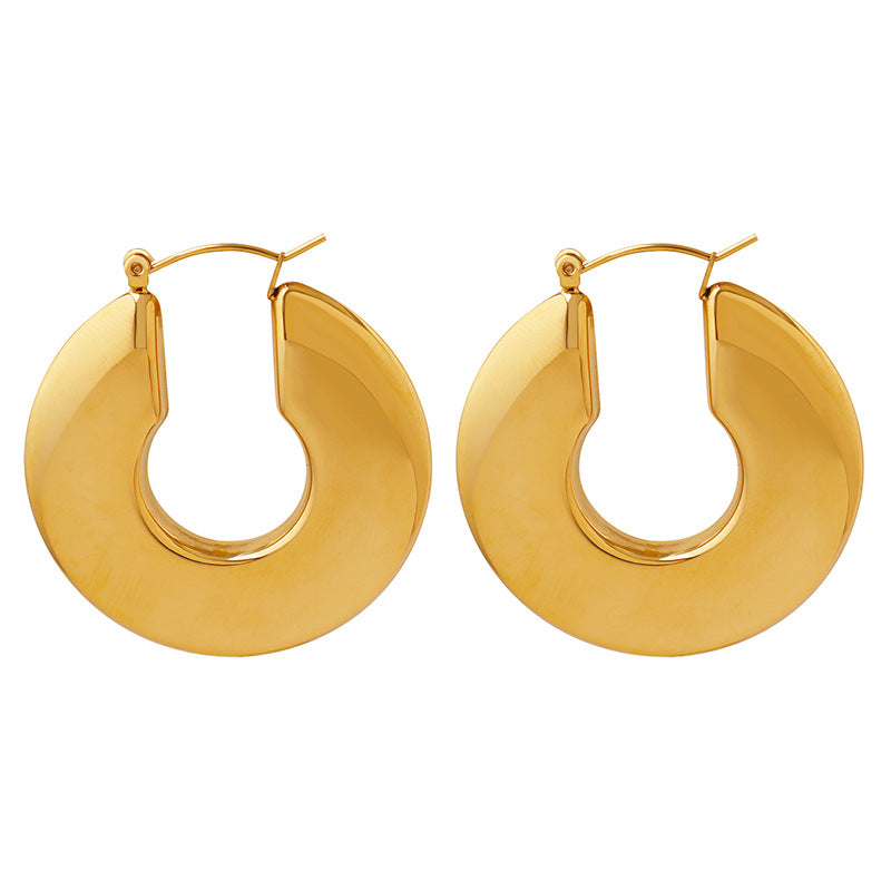 Sol Gold-tone Hoop Earrings