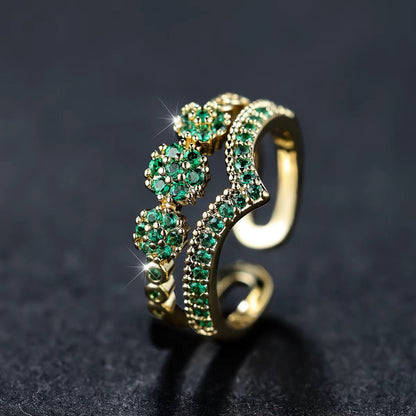 Nerisse Valgarde Ring | Gold-tone