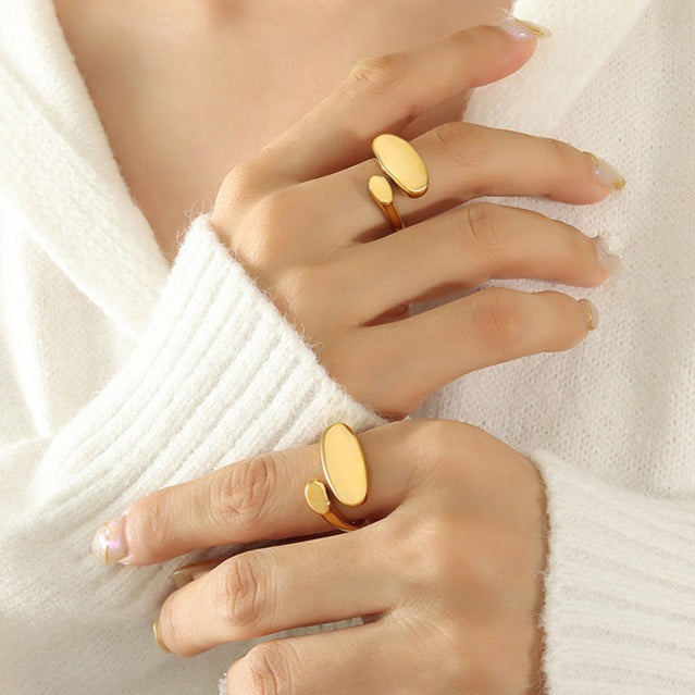 Odyssey Minimalist Gold-tone Ring