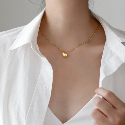Dorothea Gold-tone Heart Necklace