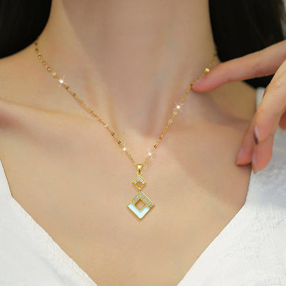 Gold-tone Geometric Necklace