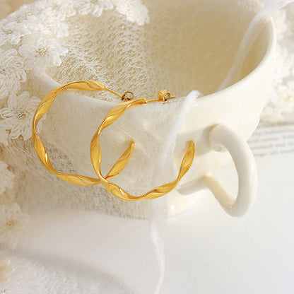 Iris Gold-tone Earrings