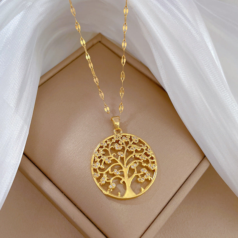 Lilia Gold-tone Tree of Life Necklace