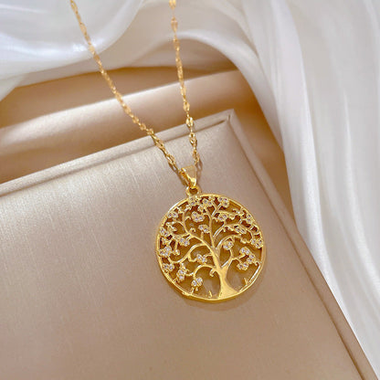 Lilia Gold-tone Tree of Life Necklace