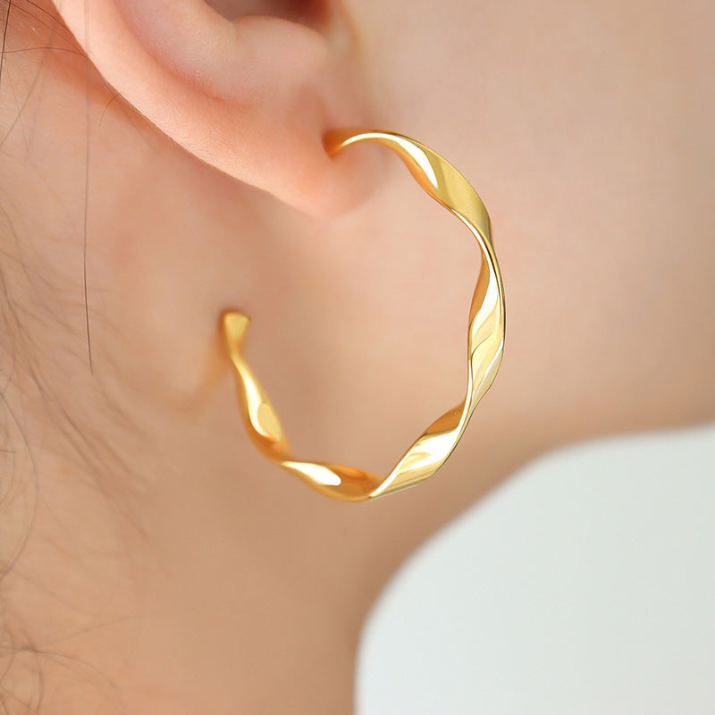 Iris Gold-tone Earrings