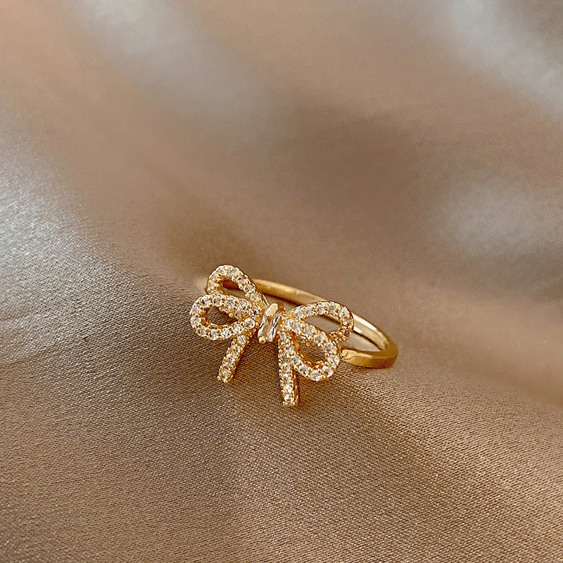 Henrietta Gold-tone Ribbon Ring