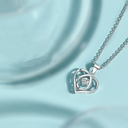 Enmity Cubic Zirconia Heart Necklace