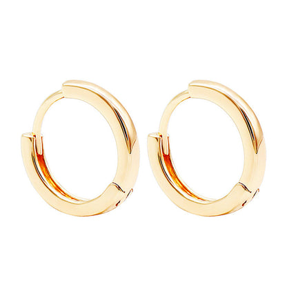 Aurelia Gold-tone Huggie Hoop Earrings