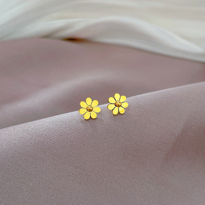 Sunflora Gold-tone Earrings